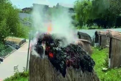 video incendiu provocat intentionat pe faleza din ovidiu primaria condamna actul de vandalism a patru tinere 6a0d4658daa31