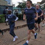 videofoto macron alergare matinala pe strazile din nairobi impreuna cu dublul campion olimpic kipchoge inaintea summitului africa forward 6a01d40b63f98