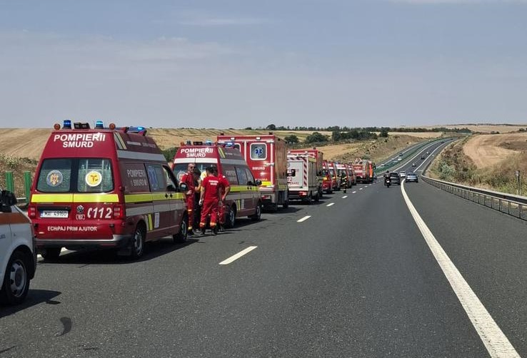 accident grav pe autostrada a2 aproape de cernavoda a fost trimis si elicopterul smurd 6a2be9b2cbe8e