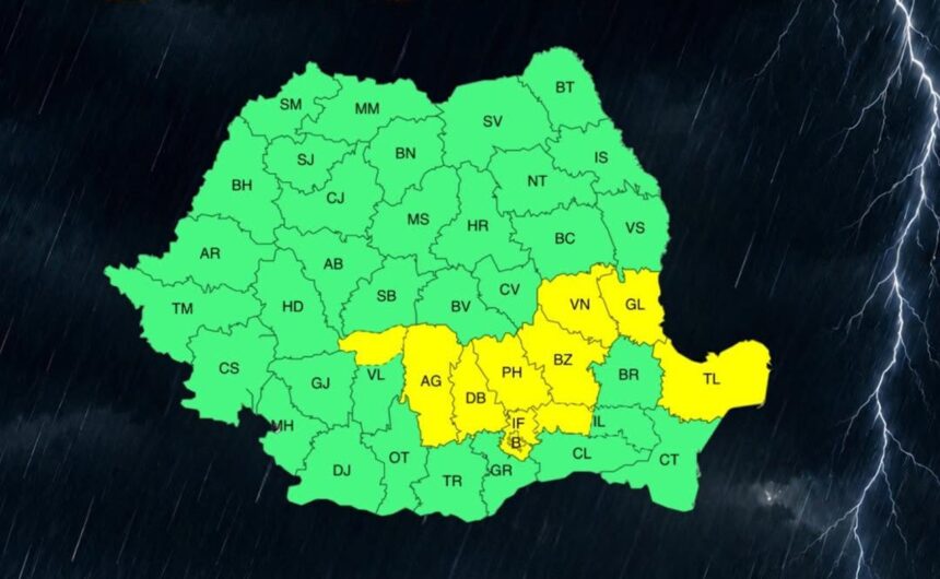 alerta meteo la tulcea anm a emis cod galben iar dsu face recomandari pentru populatie 6a292380b8d7b