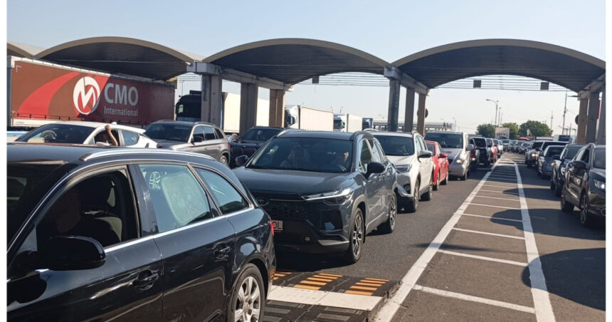cnair circulatie ingreunata pe podul giurgiu ruse din cauza lucrarilor pe partea bulgara soferii asteapta zeci de minute 6a3662458d41d
