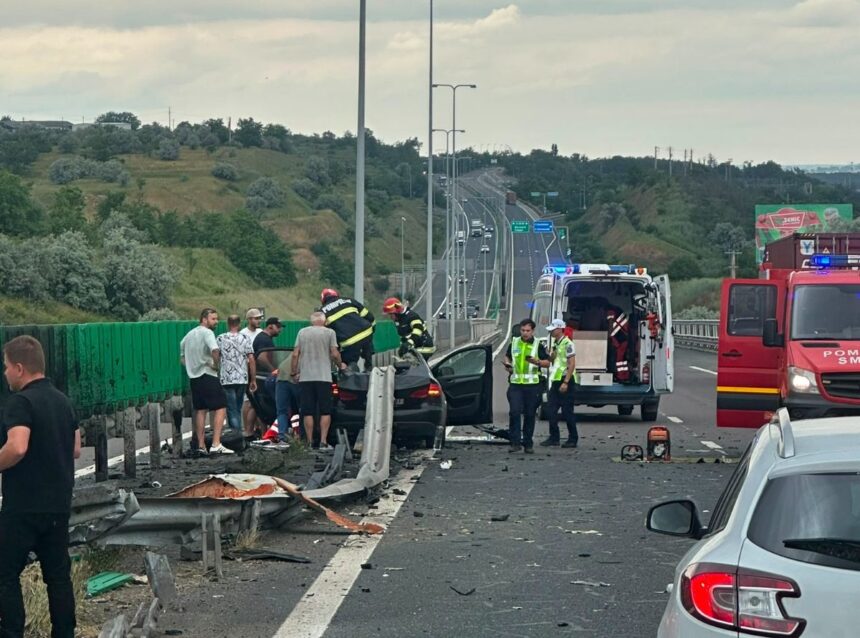 video accident grav pe a2 langa cernavoda o femeie in coma si un copil de doi ani printre victime 6a2bf86198e0c