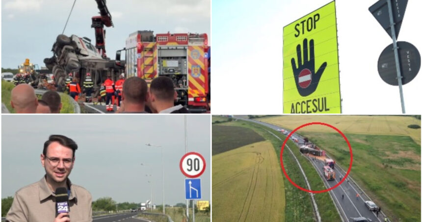 video e haotic accidente in lant pe soseaua de centura a unui mare oras drumarii au suplimentat indicatoarele rutiere insa fara succes 6a24fbfdefc9f