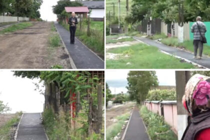 video paradox intr o comuna fara asfalt si canalizare piste de biciclete pe drumuri de pamant localnica am vacuta si merge pe piste 6a30cb85205e5
