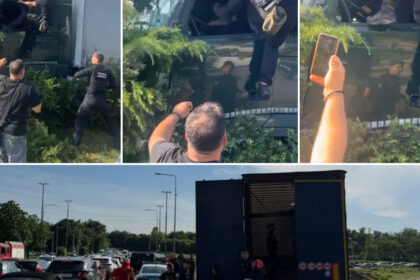 video un politist local i a dat cu spray lacrimogen si l a lovit cu picioarele pe soferul tir ului scapat de sub control in constanta 6a273c8b14ce9