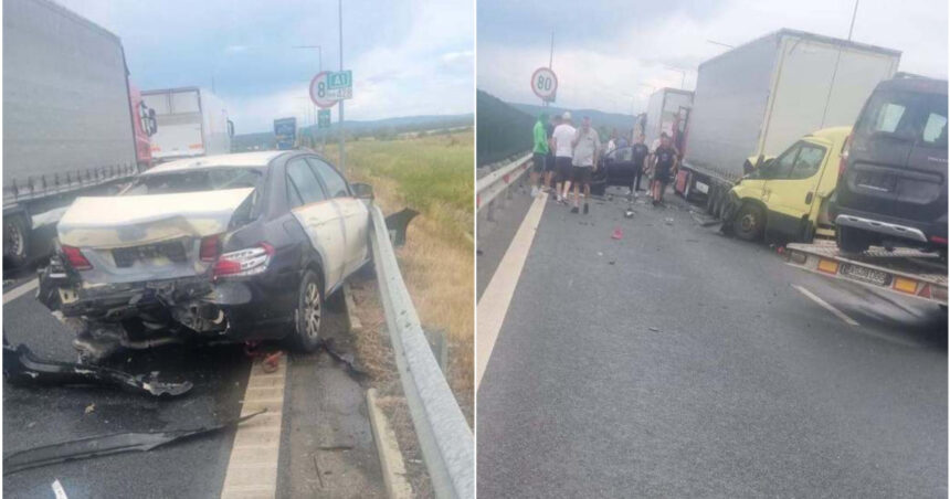 accident grav pe a1 in timis doua masini un tir si o autoplatforma cu trei autoturisme s au ciocnit 6a638620e7b32