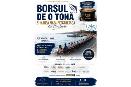 borsul de sturion de o tona servit in portul tomis corina martin presedintele resto constanta 600 de persoane la o singura masa cand are loc evenimentul 6a4500ada6f49