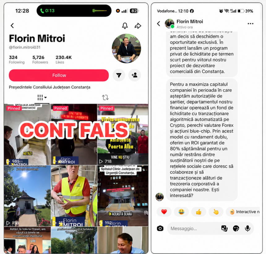 florin mitroi vizat de o tentativa de frauda online un cont fals cere bani in numele sau 6a5f469b9ea75