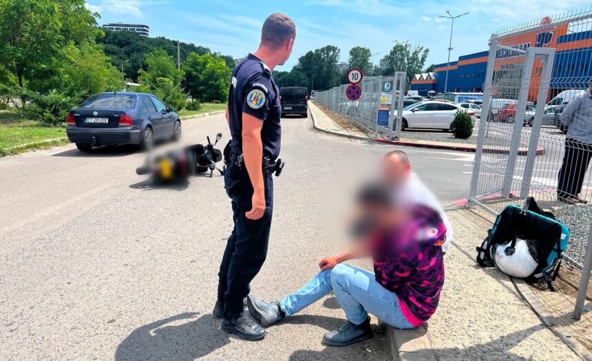 foto video accident rutier pe bulevardul tomis livrator ranit de un microbuz 6a63614f8ca61