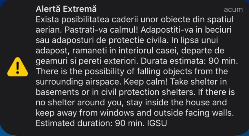 oficial de la igsu trei mesaje ro alert in judetul tulcea in cursul noptii trecute 6a6c467bb6ad9