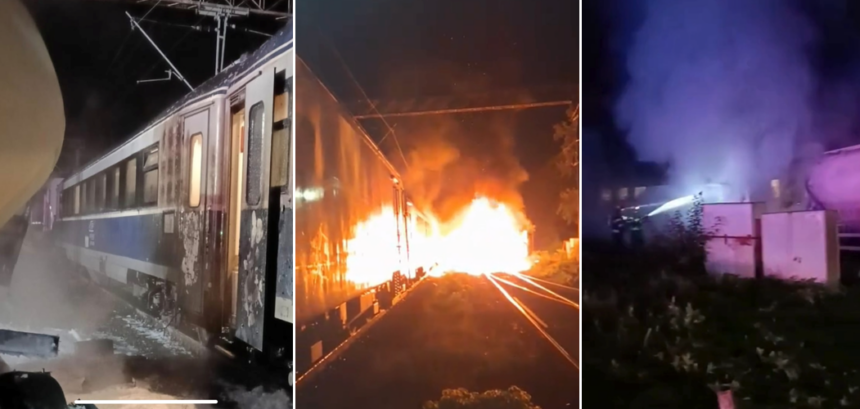 trenul ir suceava constanta a lovit un autocamion la o trecere la nivel camionul a luat foc circulatia feroviara este afectata 6a627cb8546af