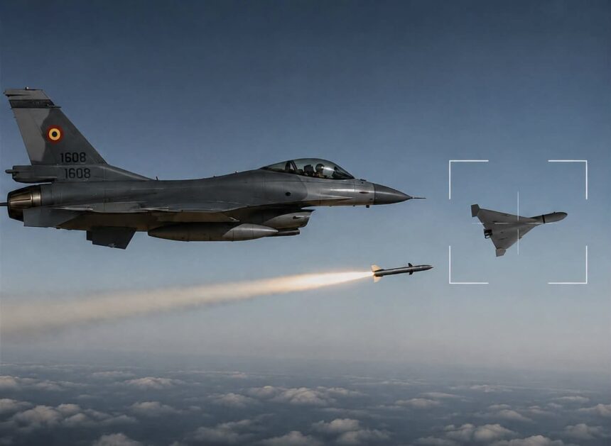 alerta o noua drona a patruns in spatiul aerian national langa galati a fost doborata de un avion f 18 spaniol 6a814a584ba37