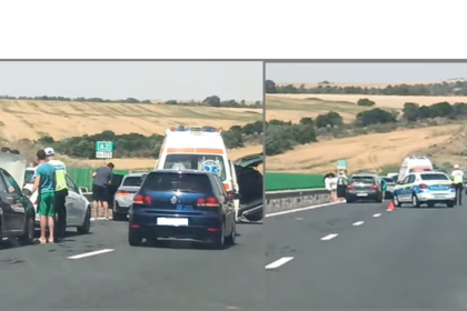 carambol pe autostrada a2 la km 145 pe sensul constanta bucuresti trei masini s au ciocnit 6a6f11088f4f5