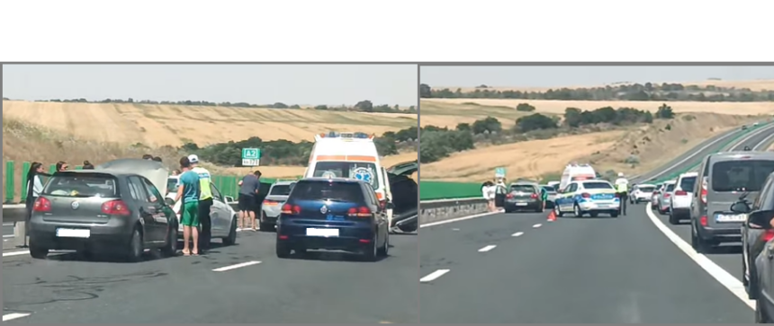 carambol pe autostrada a2 la km 145 pe sensul constanta bucuresti trei masini s au ciocnit 6a6f11088f4f5