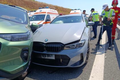 circulatie oprita pe autostrada a2 dupa ce 5 masini s au ciocnit 6a76d36b97faa