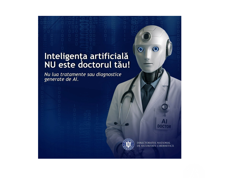 dnsc avertizeaza nu va bazati exclusiv pe inteligenta artificiala pentru decizii medicale 6a93281a767cf