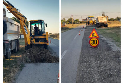 foto se asfalteaza dj 225 targusor mireasa ce alte lucrari executa drumuri judetene constanta saptamana aceasta 6a7aeea670bcb