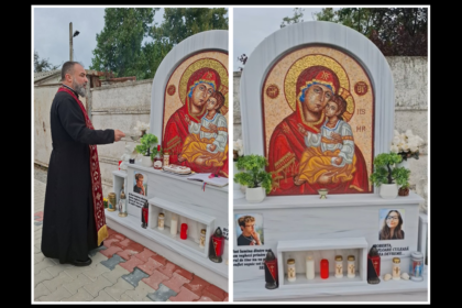 slujba de pomenire la 2 mai pentru sebi si roberta la trei ani dupa ce au fost ucisi in accident imagini cutremuratoare publicate de valentin olariu tatal baiatului 6a856cb593860
