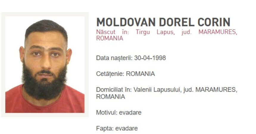 un detinut de la penitenciarul baia mare a evadat politia indeamna oamenii care il vad sa nu il abordeze 6a85ad8c3efbc