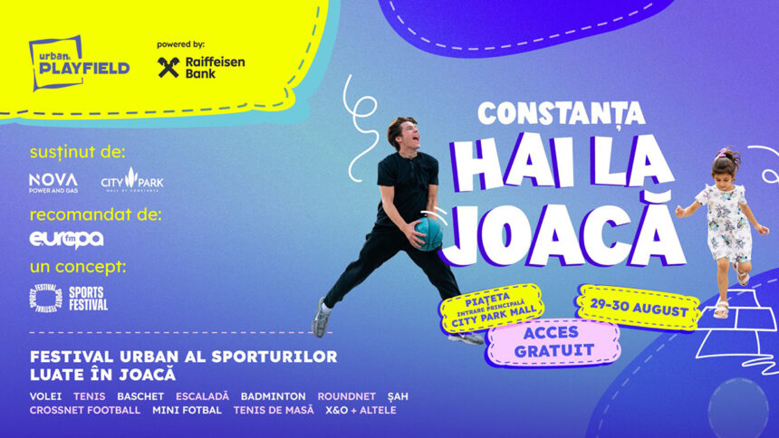urban playfield festivalul sporturilor luate in joaca ajunge la constanta programul complet al evenimentului 6a8be7d8b2f46