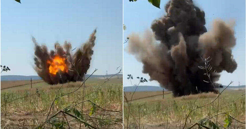 video armata a detonat drona gasita vineri la plauru 6a805981aa934
