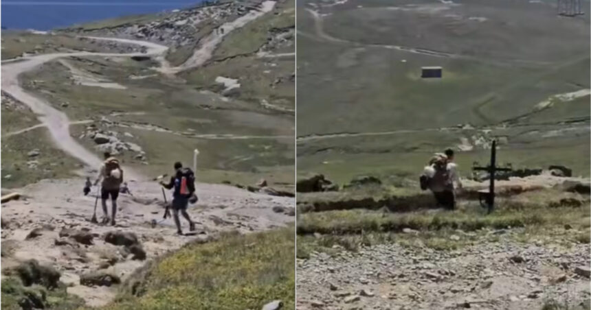 video cu trotinetele pe munte doi turisti au fost surprinsi urcand pe platoul bucegi cu vehiculele pe doua roti 6a734d92d9b32