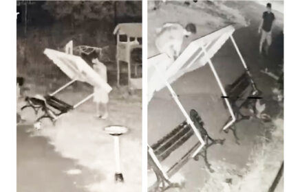 video imagini revoltatoare din tara piticilor de pe strada cumpenei patru tineri surprinsi in timp ce fac praf locul de joaca 6a71dab5a5b7f