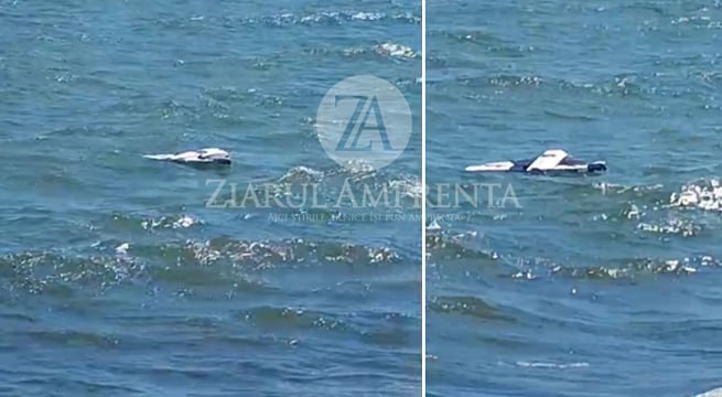 video o posibila drona observata la capatul digului de la midia fragmente de drona descoperite si in sudul litoralului 6a88676134288