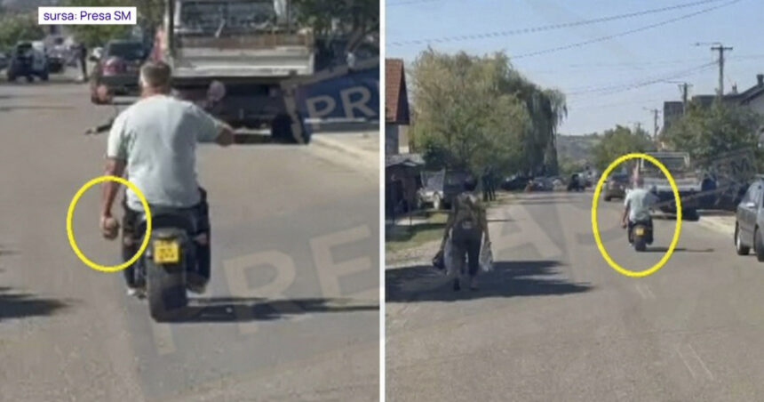 video obuz transportat cu scuterul pana la politie in satu mare viceprimarul unei comune l a carat in mana 6a959492e8e35
