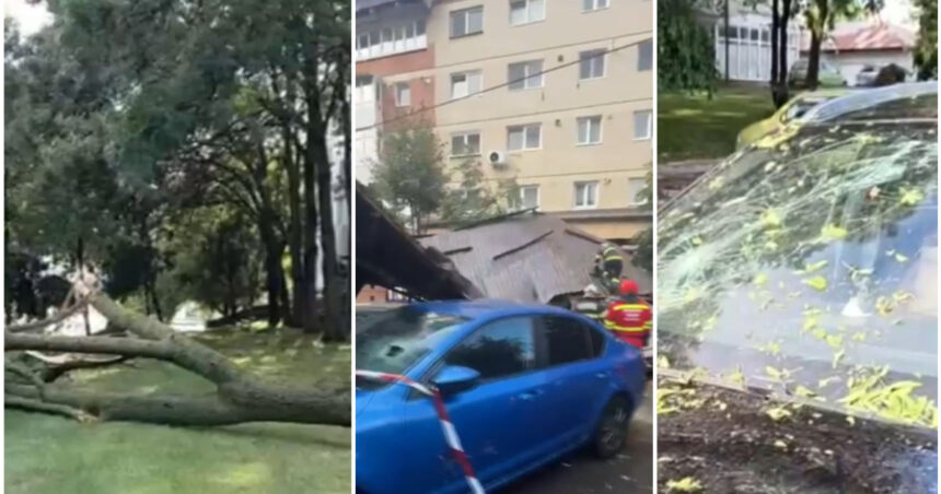 video vijelii puternice si ploi torentiale in mai multe regiuni din tara strazi inundate acoperisuri smulse si zeci de masini avariate 6a764c0142586