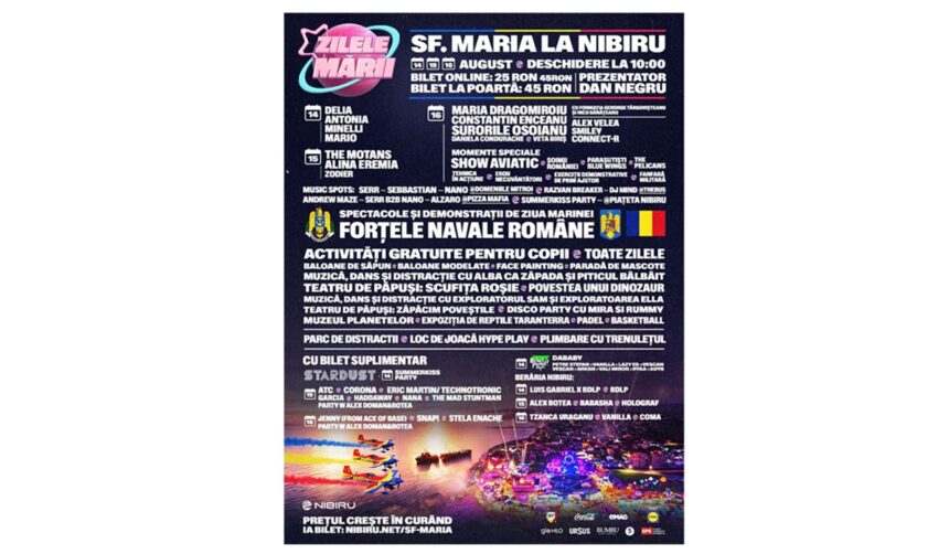 zilele marii la nibiru demonstratii ale fortelor navale show aviatic activitati pentru copii si muzica live vezi aici o parte dintre suprizele ce i asteapta pe vizitatori 6a7db1414f5c0