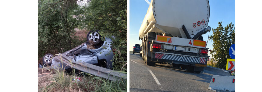 accidente rutiere in judetul tulcea o masina s a rasturnat pe dj 222c un tir a intrat in sensul giratoriu de pe dn 22 in zona doua cantoane 6aa24e0fed7f6