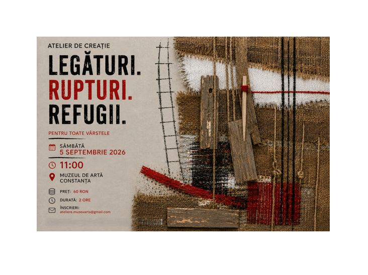 atelier de constructie si reconstructie in tehnici mixte sambata 5 septembrie la muzeul de arta constanta 6a994f4c7b8f8