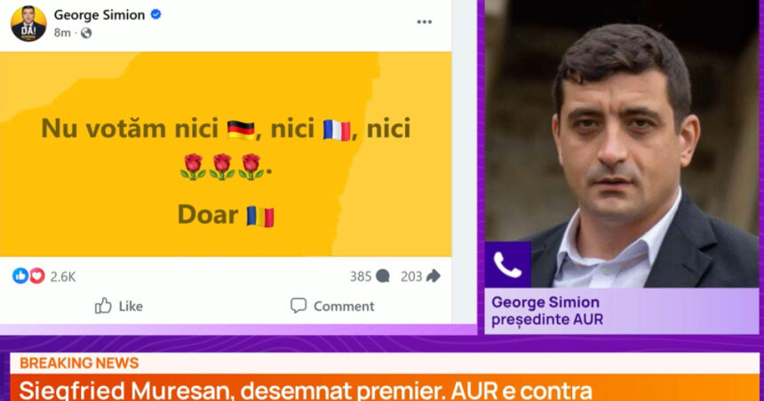 exclusiv george simion vede interese straine in desemnarea premierului si vorbeste despre o intelegere ascunsa intre nicusor dan si psd 6aac597b2514a