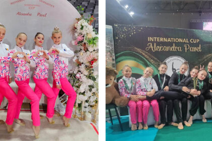 foto gimnastele c s victoria cumpana se intorc cu bratele incarcate cu medaliile obtinute la cupa alexandra pavel de la blaj 6aa81d0994479