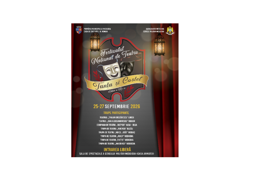 primaria medgidia invita cetatenii la festivalul de teatru tanta si costel editia a xiii a iata aici programul evenimentului 6ab2905c1a8fa