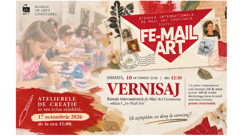 atelierele de educatie muzeala si creatie artistica de la muzeul de arta sunt inlocuite sambata de mail art constanta 6ac8c5190604f