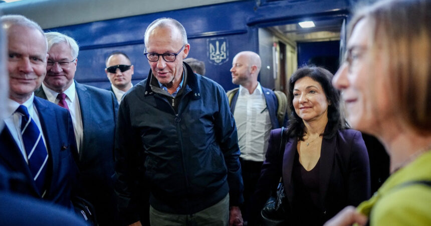 cancelarul german friedrich merz in vizita la kiev daca rusia nu este oprita masinaria de razboi se va intoarce impotriva noastra 6ac1faa216bda