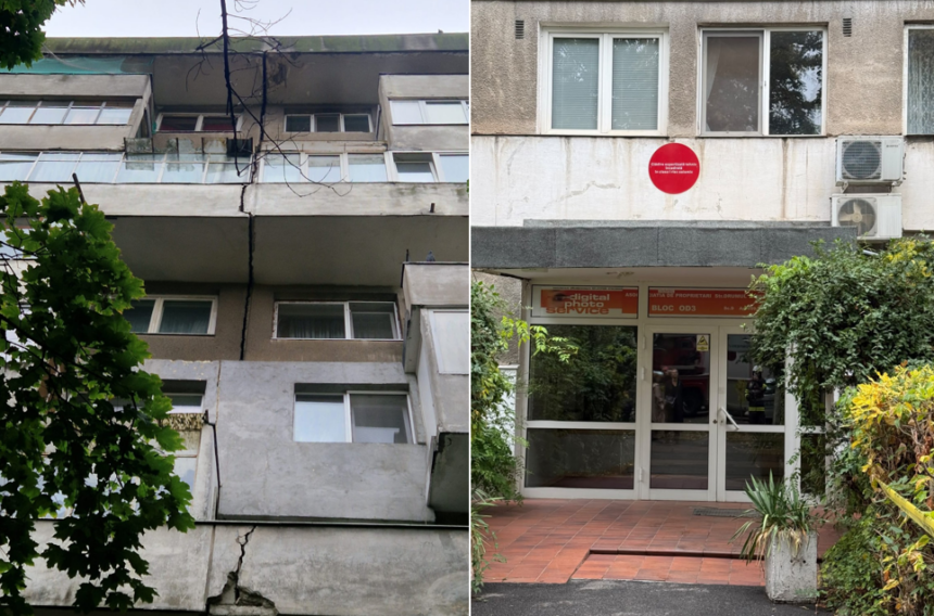 foto locatarii unui bloc evacuati de urgenta dupa ce pe fatada cladirii aparut o crapatura uriasa 6adc8b98659f0