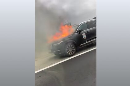 incendiu pe autostrada a2 bucuresti constanta o masina a luat foc 6adf5c4d0cacd