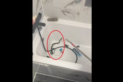 video o mamica din medgidia s a trezit cu un sarpe incolacit pe dus chiar cand voia sa i faca baie micutului i au salvat jandarmii 6ac9243de0bbc